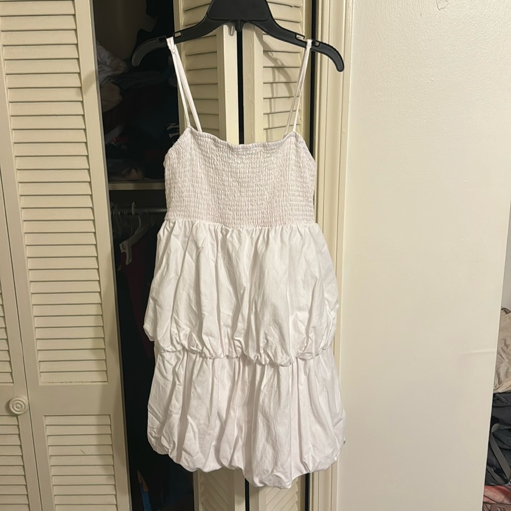 White mini dress